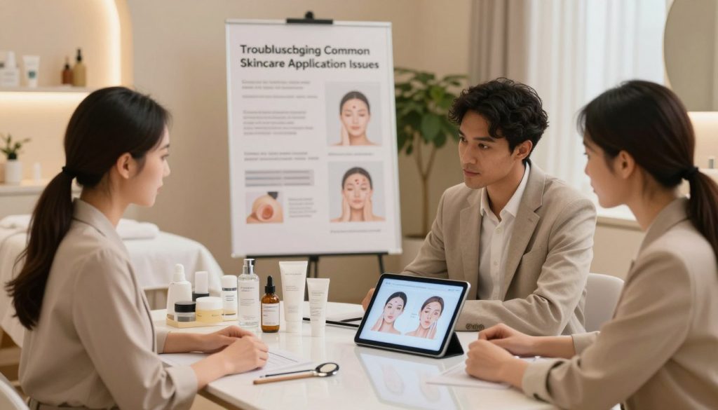 Troubleshooting common skincare application issues